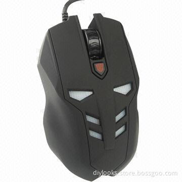 USB Wire Game Wired Mouse with Red Backlight